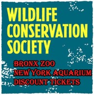 Wildlife conservation society logo - Discount tickets to Bronx Zoo and New York Aquaruim
